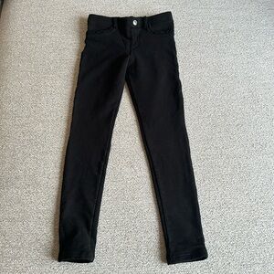 Mayoral Girls Black Cotton Super Skinny Trousers
